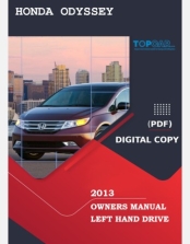 HONDA ODYSSEY 2013 OWNERS MANUAL